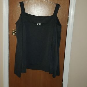 Cato Cold Shoulder Sweatshirt Top, Long Sleeved, Gray, Size 26/28 (B2)